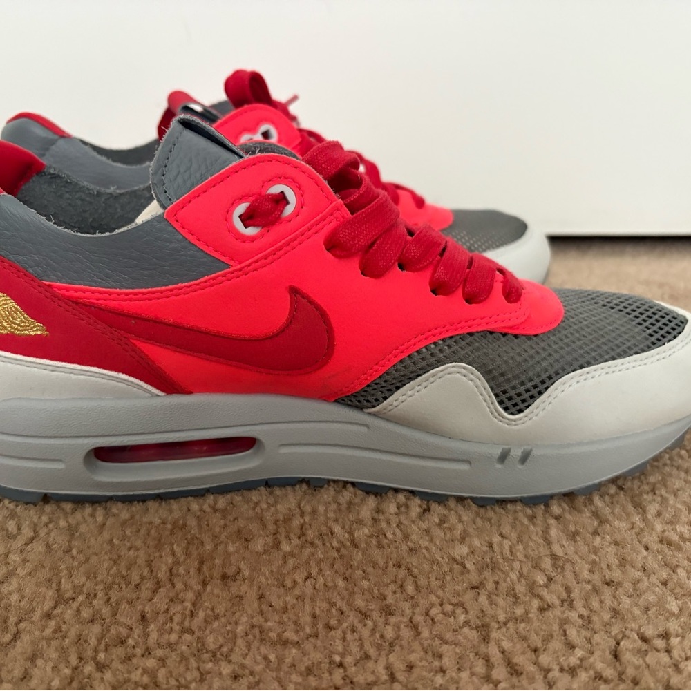 Nike Air Max 1 - CLOT Kiss of Death Solar Red.  Size 9.  Used Once.